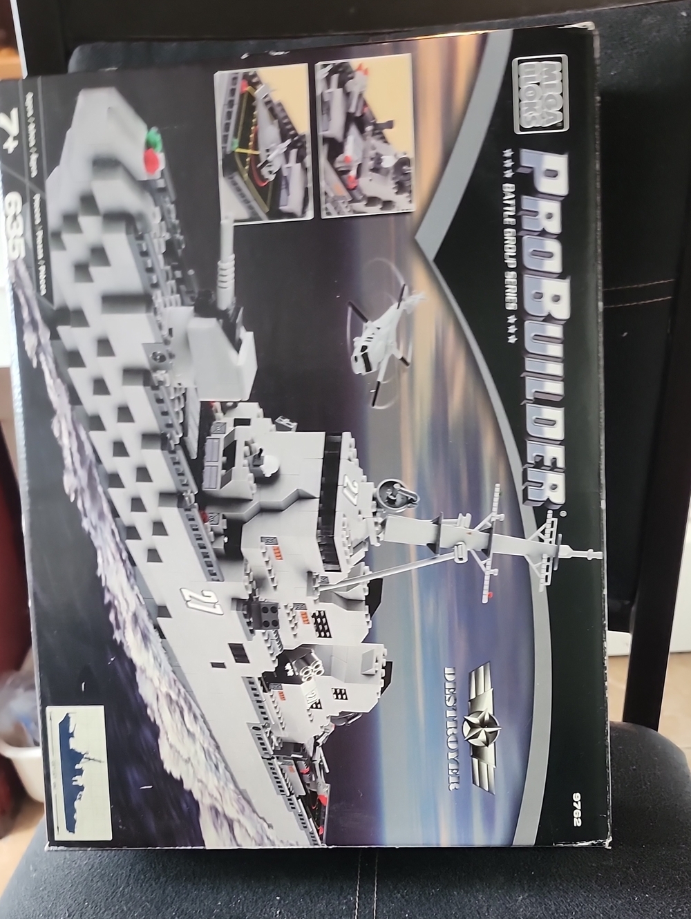 ProBuilder Grey Naval Warship Building Set for Kids